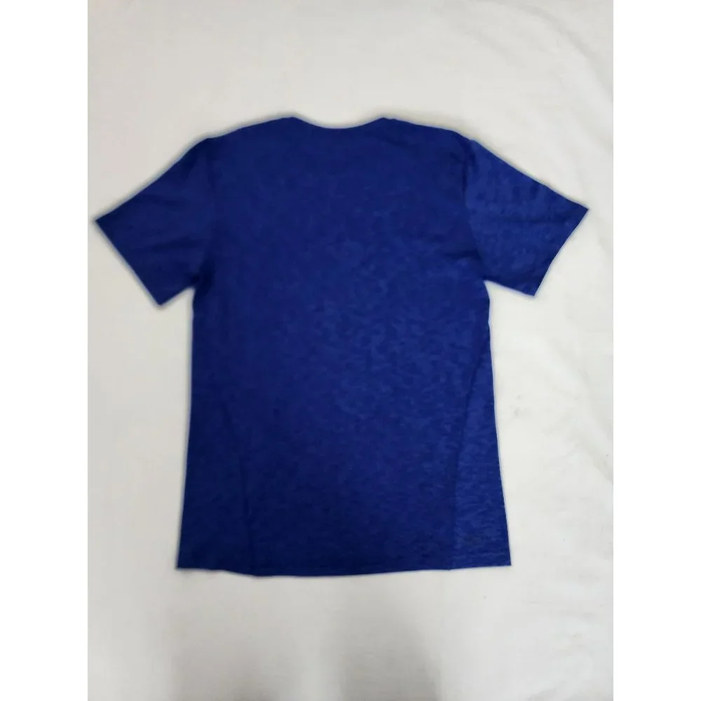 Nike Men's Athletic Dri-Fit Utility Static Short Sleeve Training Tee Blue Small - Picture 3 of 9